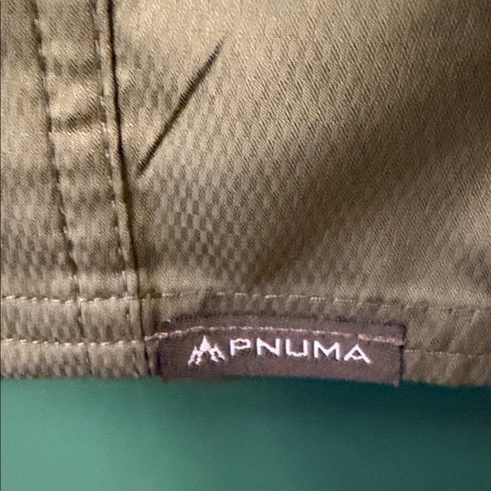 Pnuma Outdoors Dark Olive Mens L Short Sleeve Shirt UPF 30+ Outdoors - Picture 4 of 13